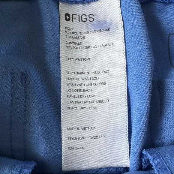 Figs High Waisted Yola skinny Scrub Pants XS/P - Picture 5 of 10